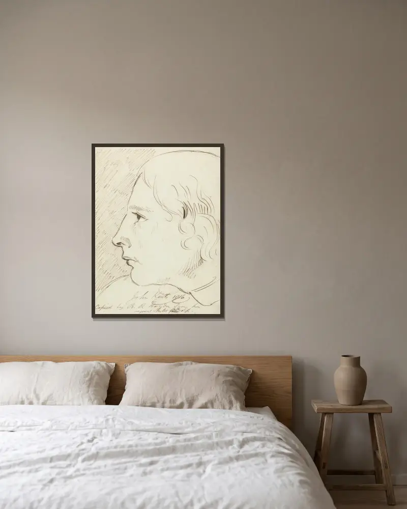 John Keats, Benjamin Robert Haydon v rámu na stěně