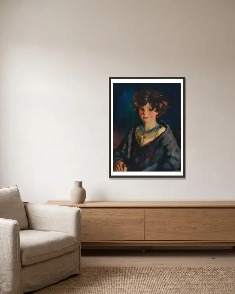 Annie Beg, Robert Henri w ramie na ścianie