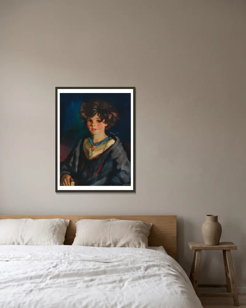 Annie Beg, Robert Henri w ramie na ścianie