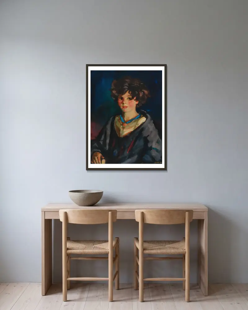 Annie Beg, Robert Henri w ramie na ścianie