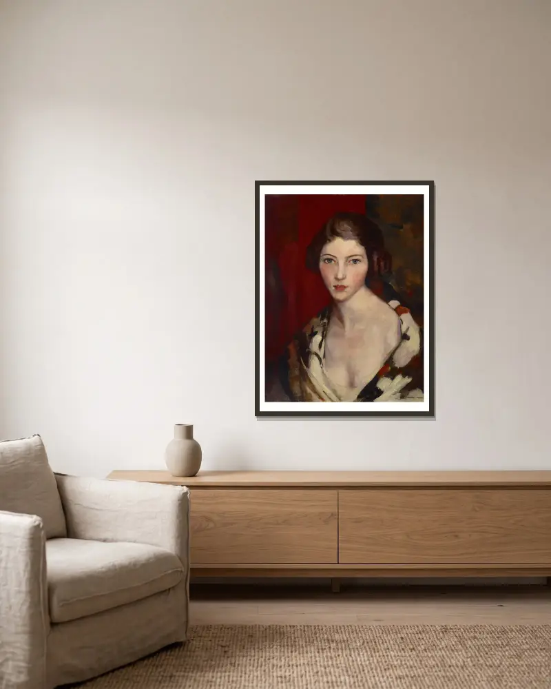 Helen, Robert Henri v rámu na stěně