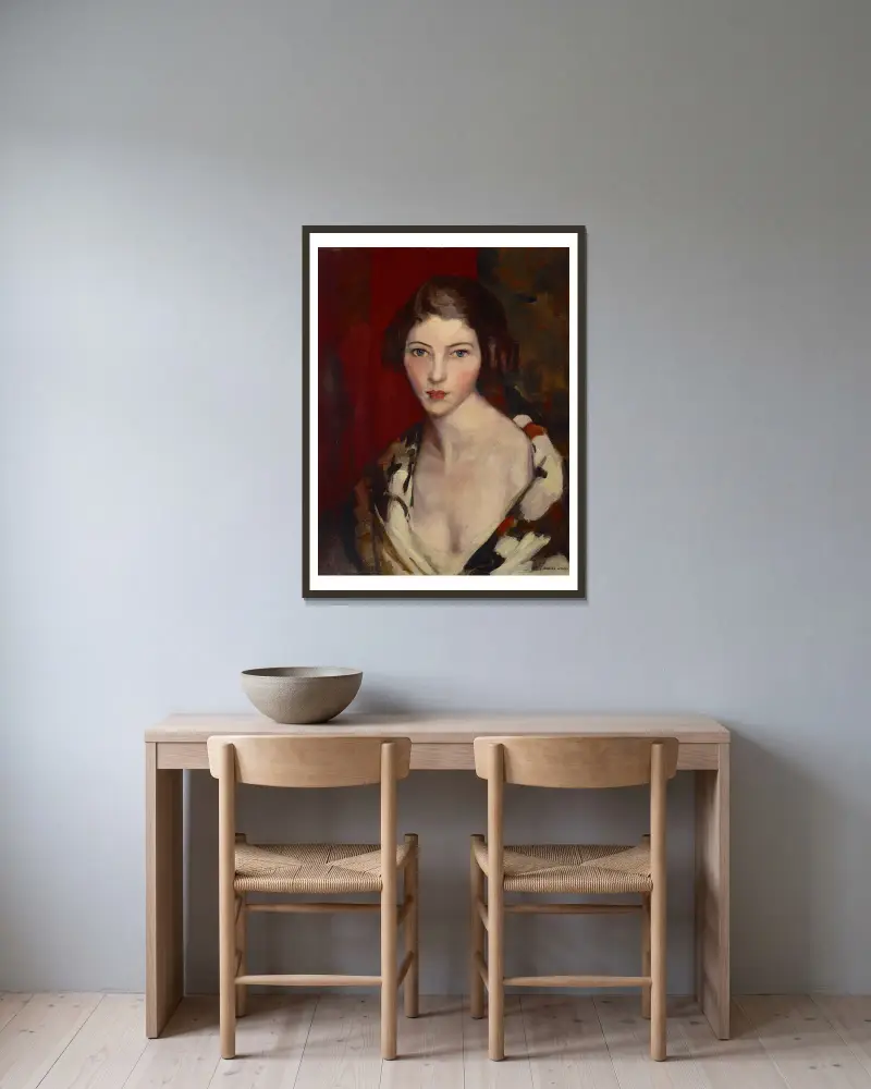 Helen, Robert Henri v rámu na stěně