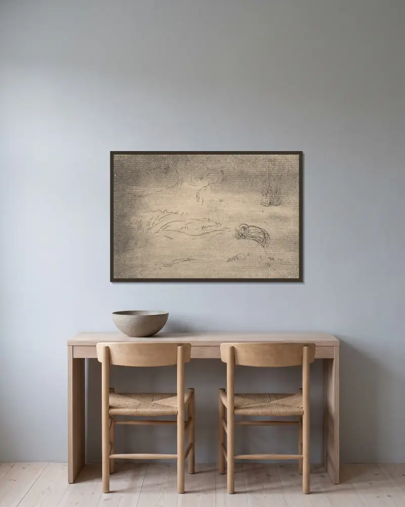 Nu couché dans un paysage av Roderic O'Conor inramad på en vägg