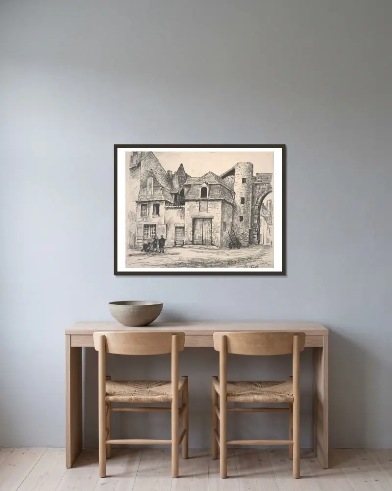 La Charité, Roger Fry v rámu na stěně