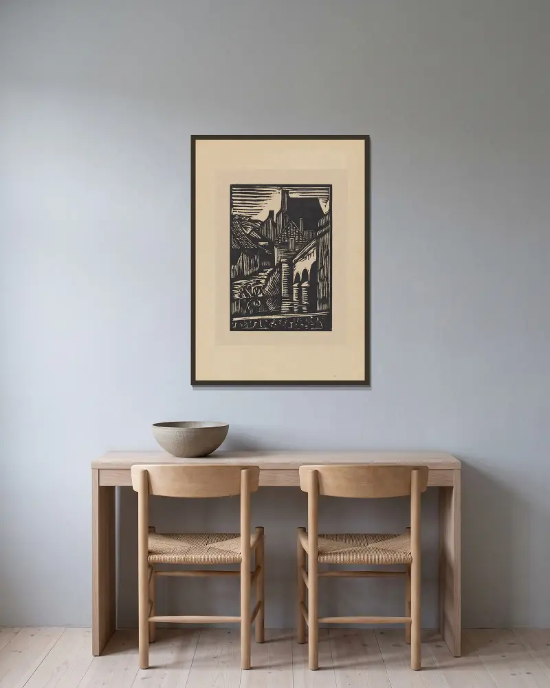 Langle sur L’Anglin, Roger Fry v rámu na stěně