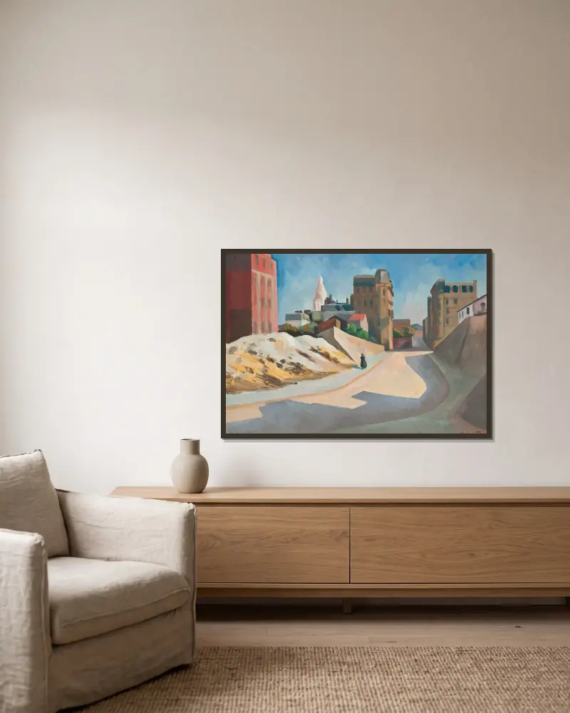 Sacré-Cœur, Montmartre av Roger Fry inramad på en vägg