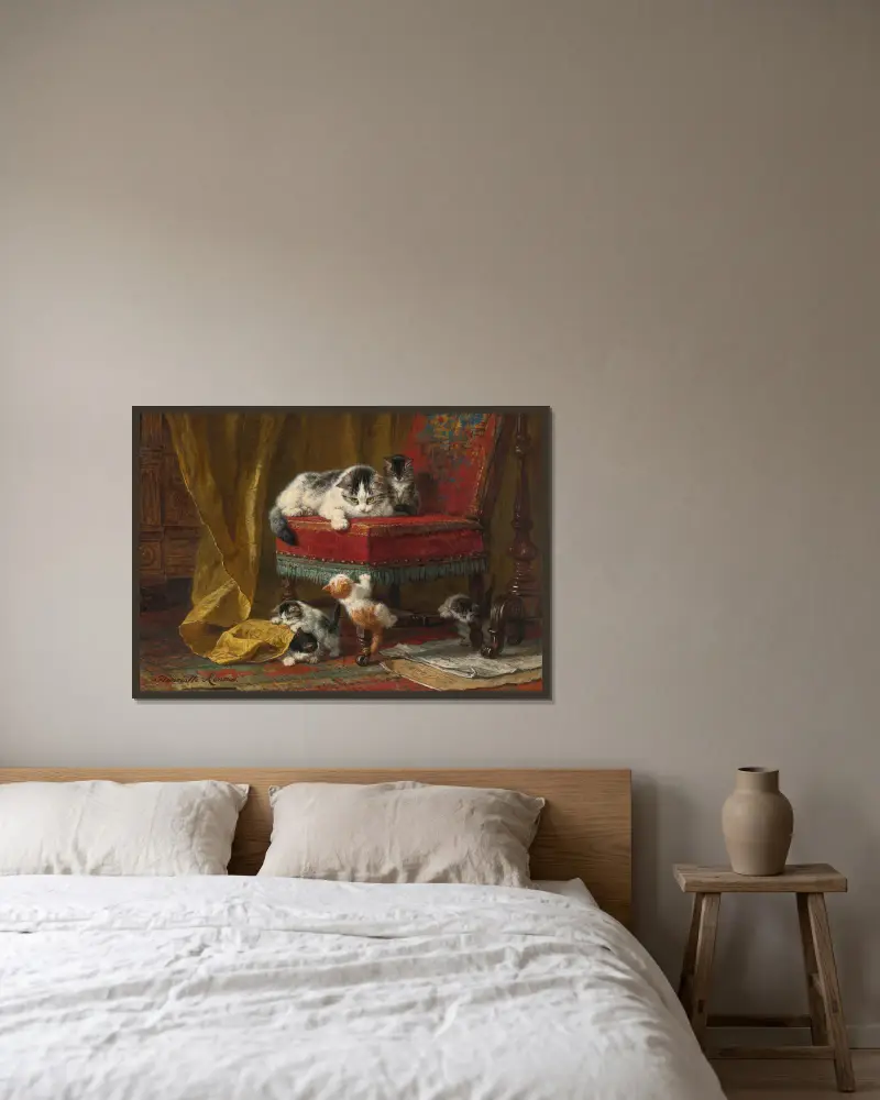 Duma matki – nr 1, Henriëtte Ronner-Knip w ramie na ścianie