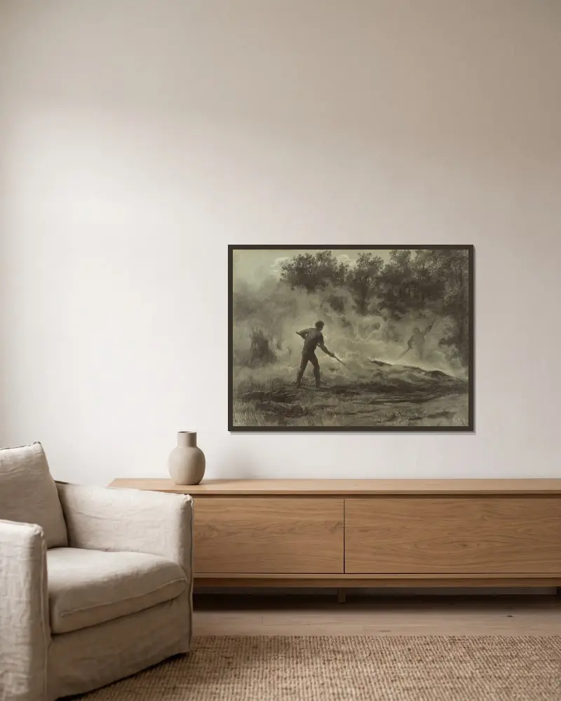 Uhlíři, Rosa Bonheur v rámu na stěně