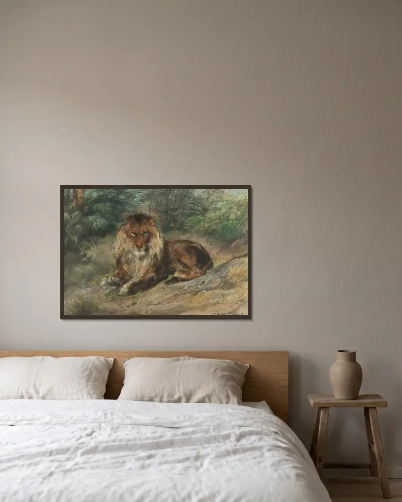 Starý monarcha, Rosa Bonheur v rámu na stěně
