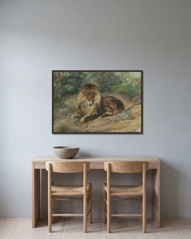 Starý monarcha, Rosa Bonheur v rámu na stěně