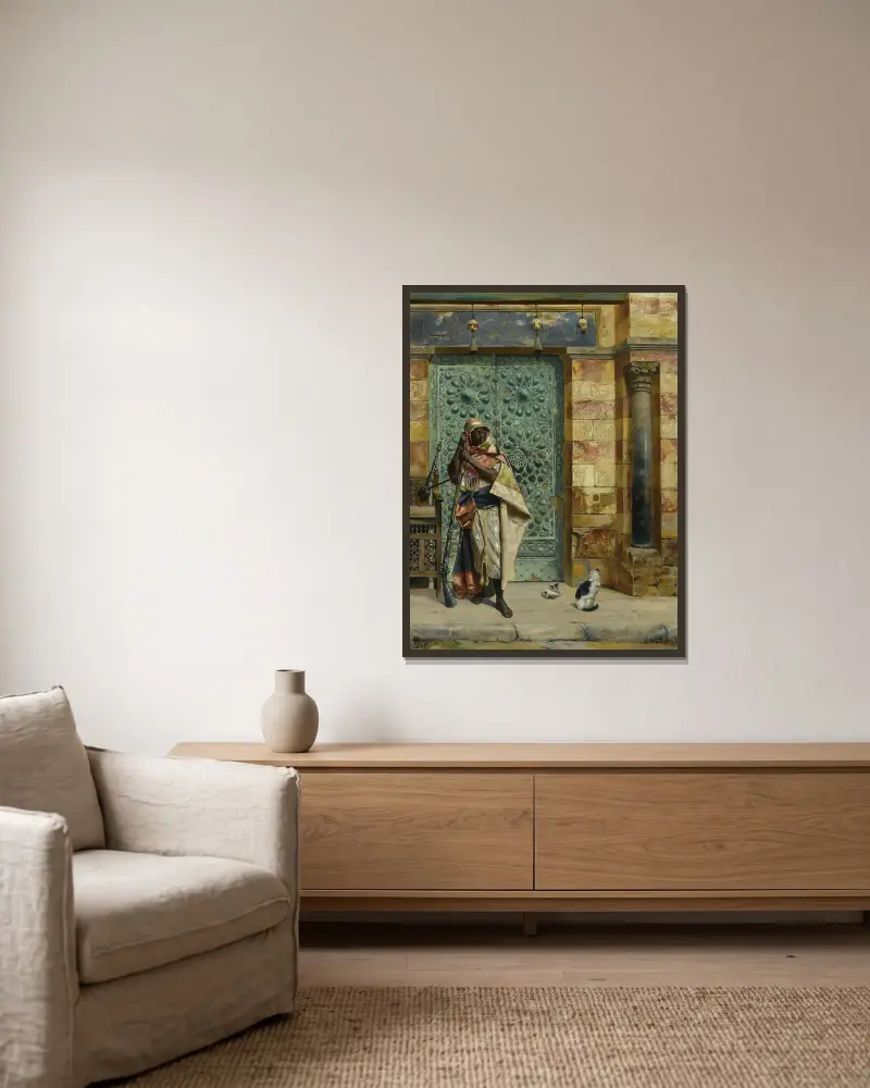Núbijská stráž – č. 2, Rudolf Ernst v rámu na stěně