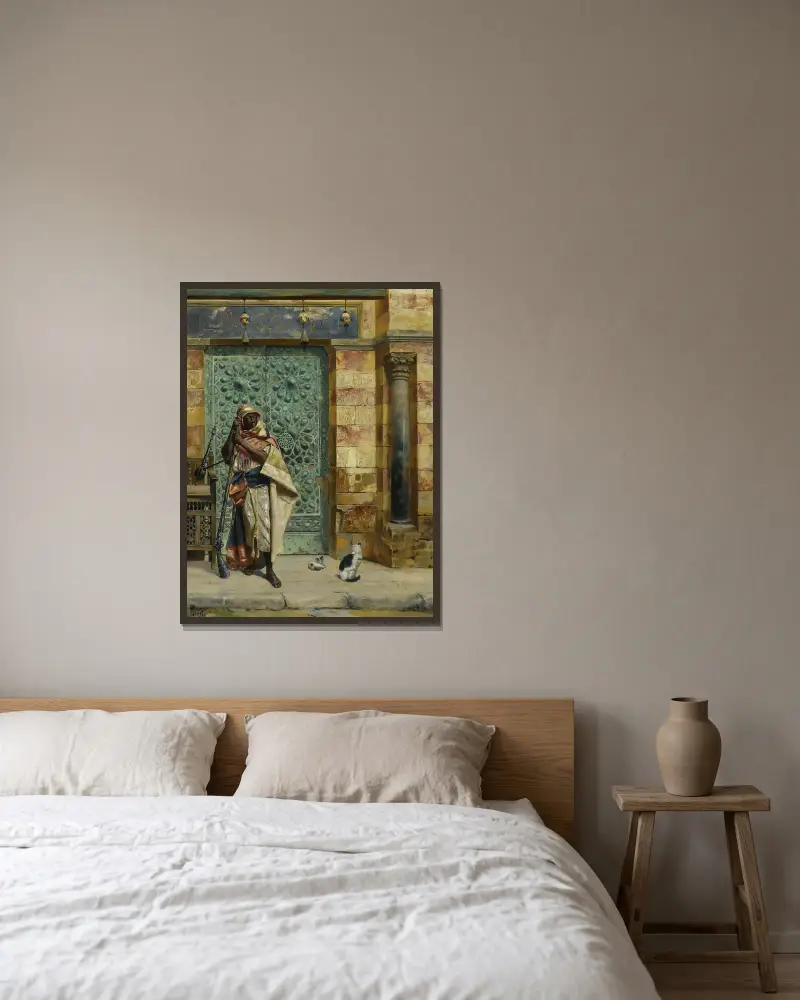 Núbijská stráž – č. 2, Rudolf Ernst v rámu na stěně