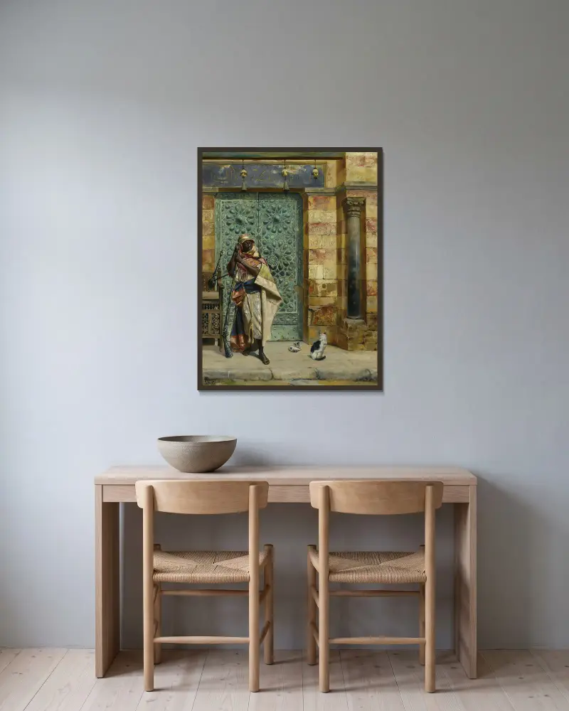 Núbijská stráž – č. 2, Rudolf Ernst v rámu na stěně
