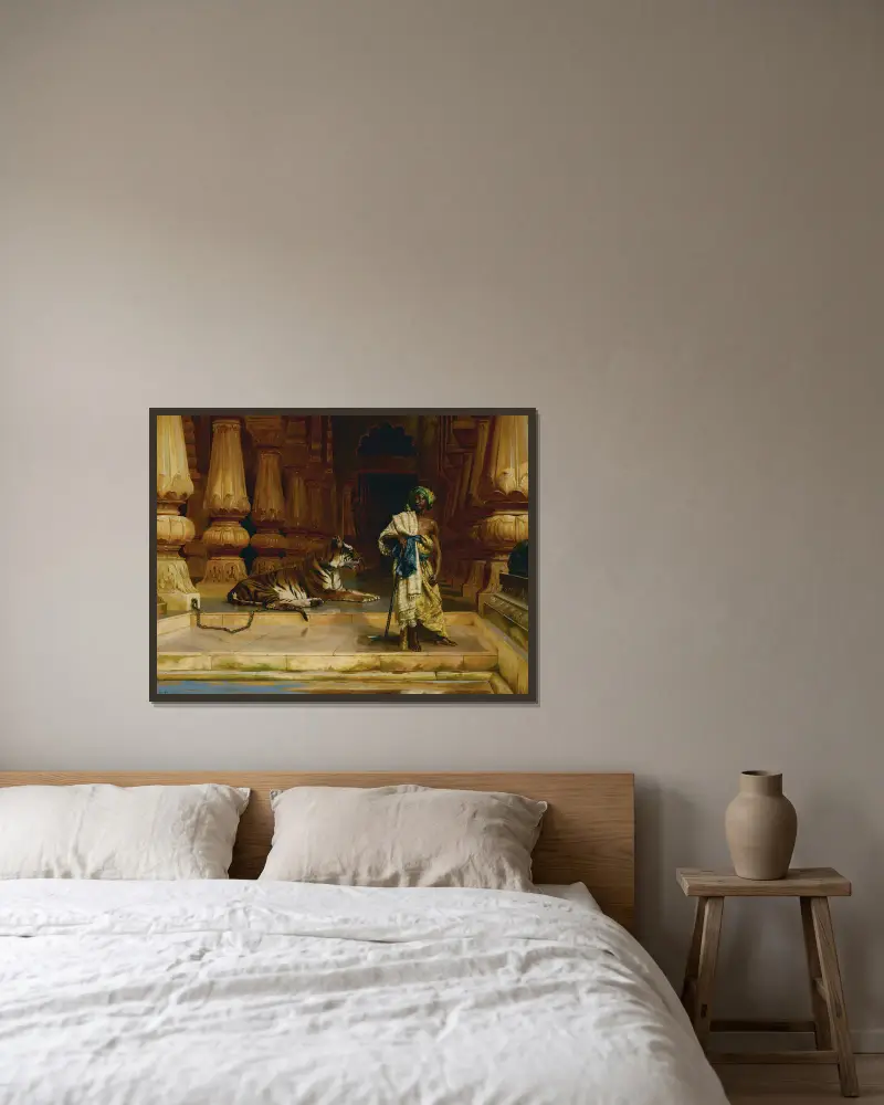 The Palace Guards av Rudolf Ernst inramad på en vägg