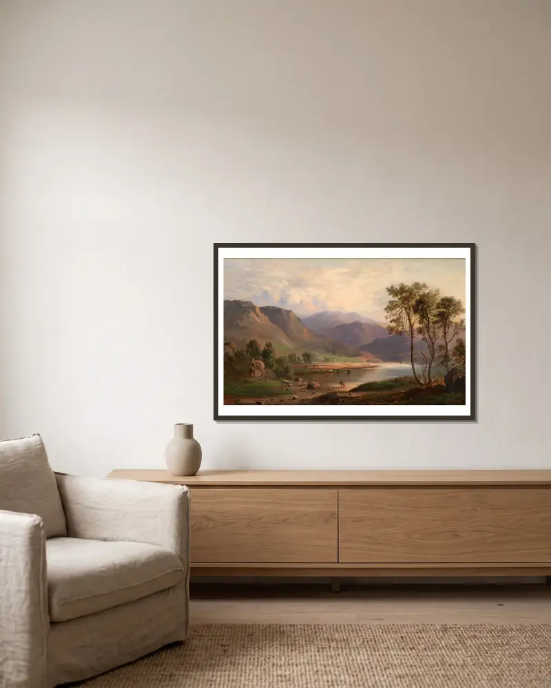 Loch Long, 1867 – Nr. 2, Robert S. Duncanson v rámu na stěně