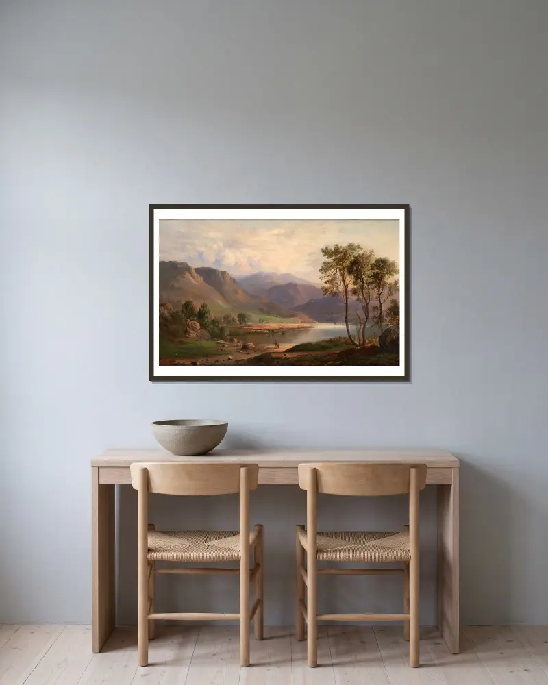 Loch Long, 1867 – Nr. 2, Robert S. Duncanson v rámu na stěně