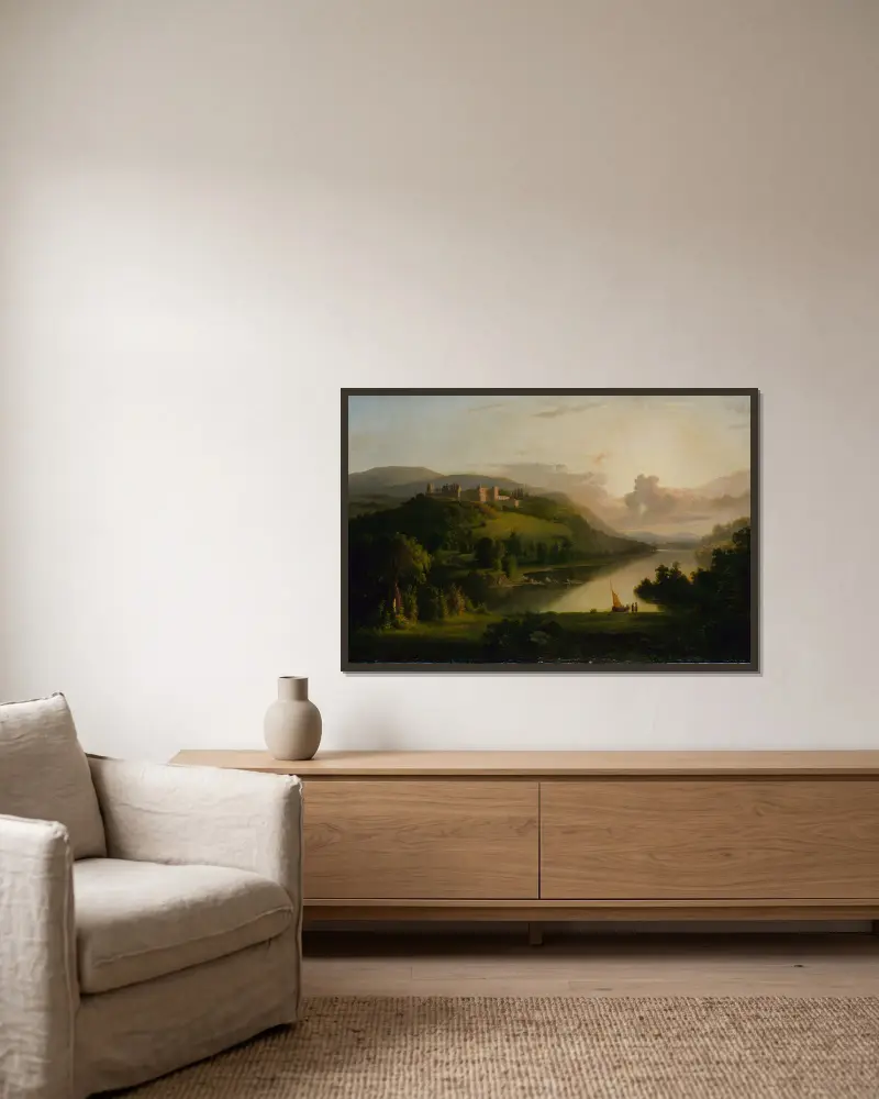 Scotch Highlands, Robert S. Duncanson v rámu na stěně