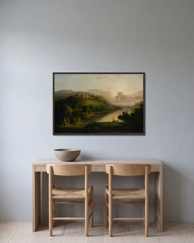 Scotch Highlands, Robert S. Duncanson v rámu na stěně