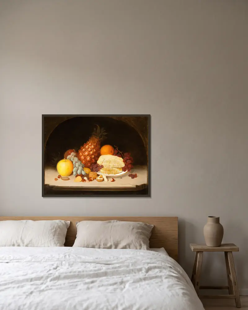 Martwa natura, Robert S. Duncanson w ramie na ścianie