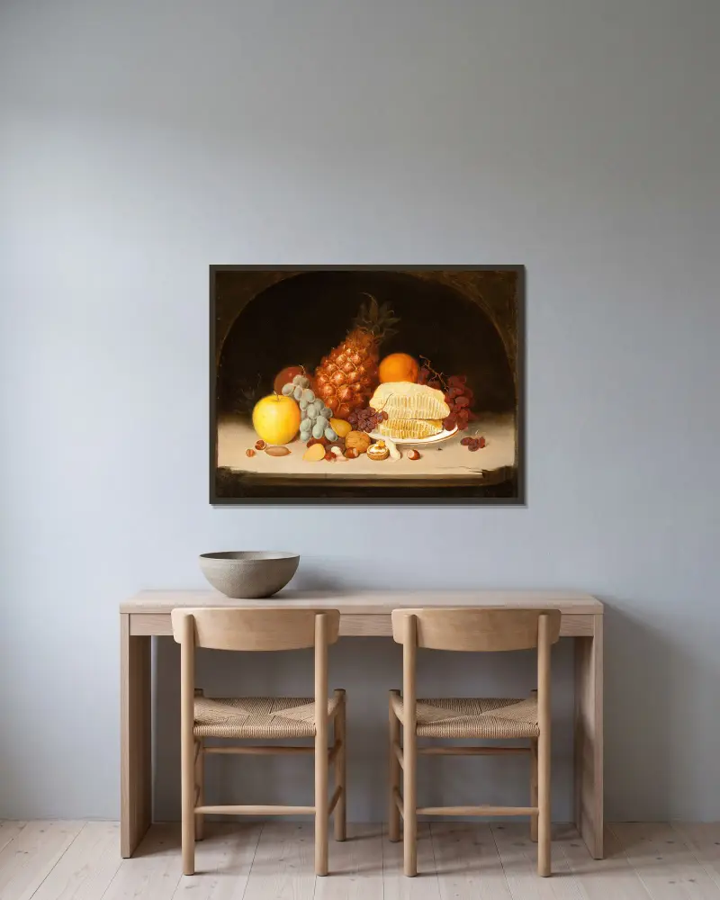Martwa natura, Robert S. Duncanson w ramie na ścianie