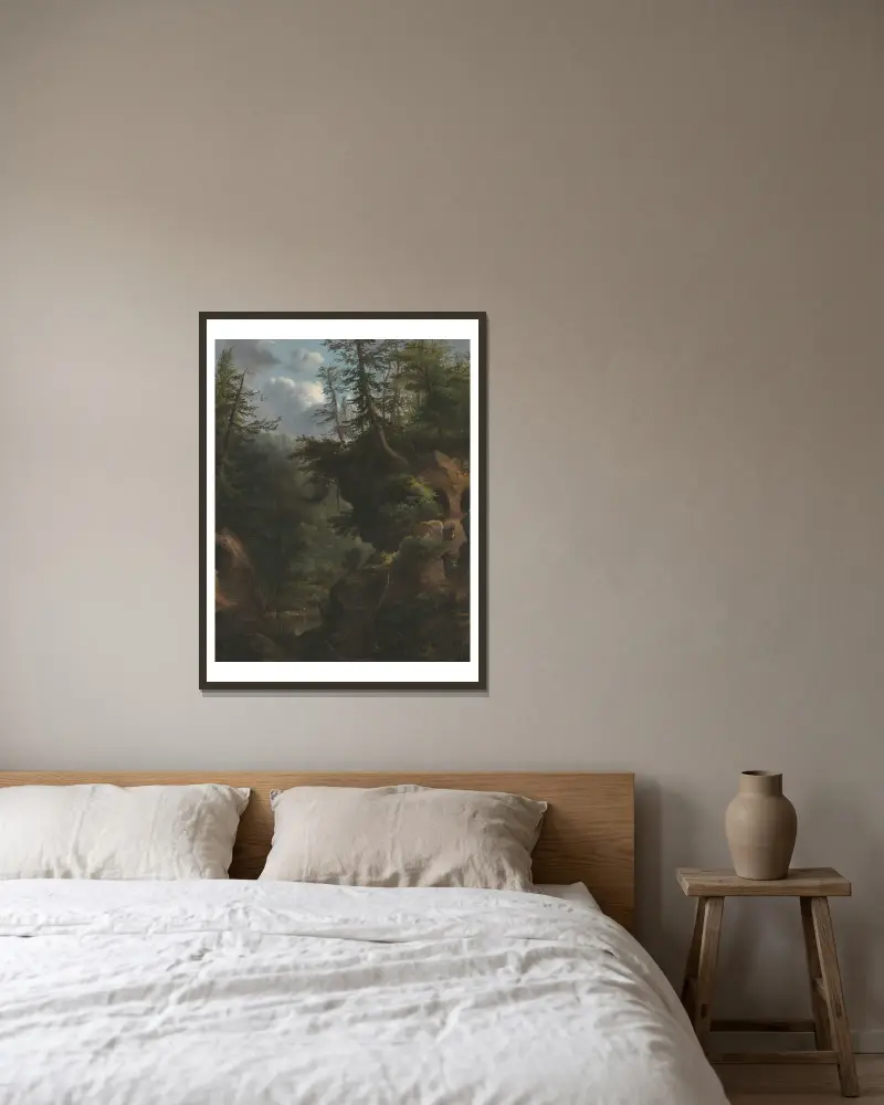 Jaskinie, Robert S. Duncanson w ramie na ścianie