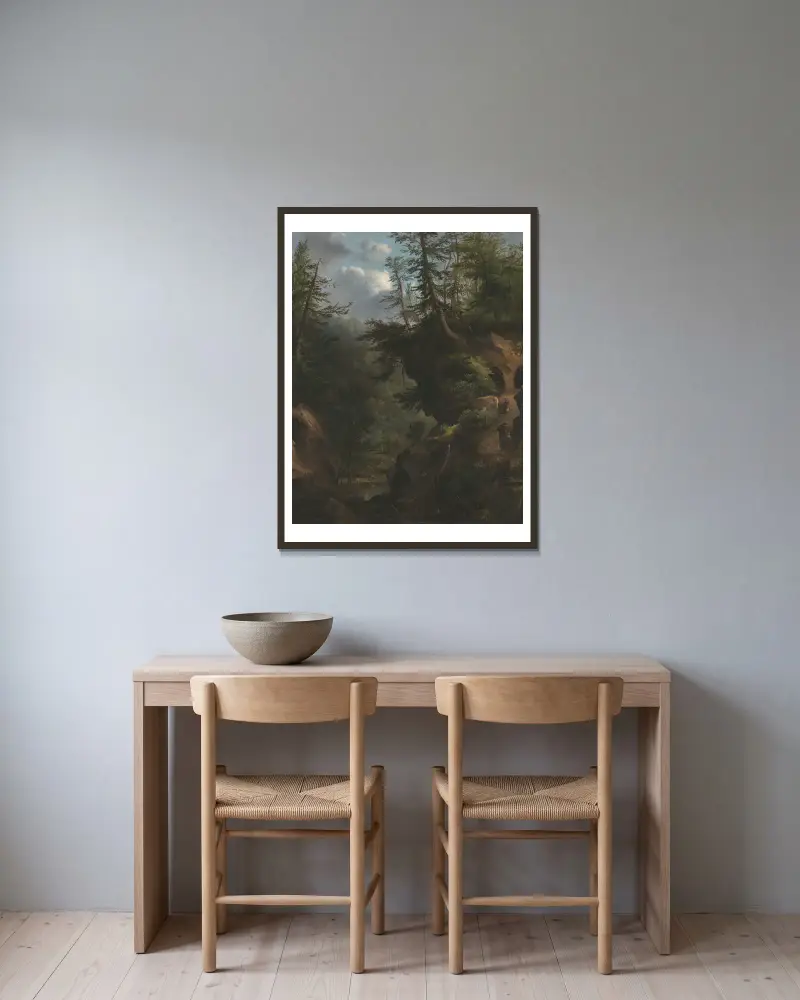 Jaskinie, Robert S. Duncanson w ramie na ścianie