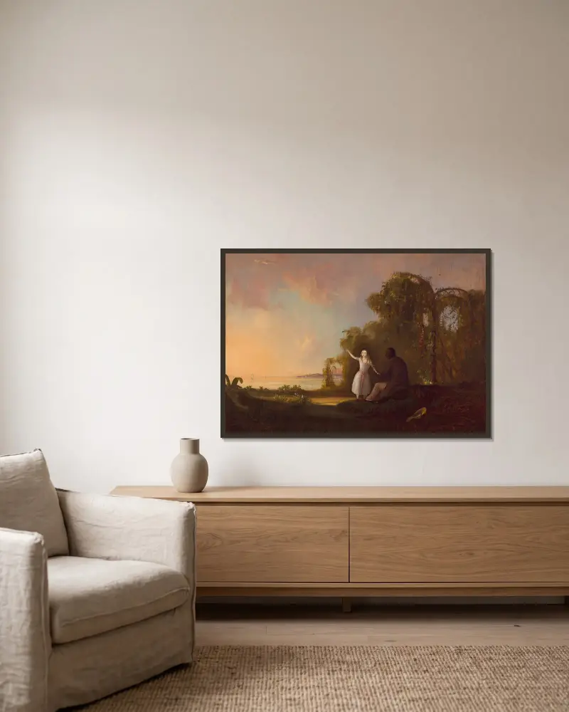 Strýček Tom a malá Eva, Robert S. Duncanson v rámu na stěně