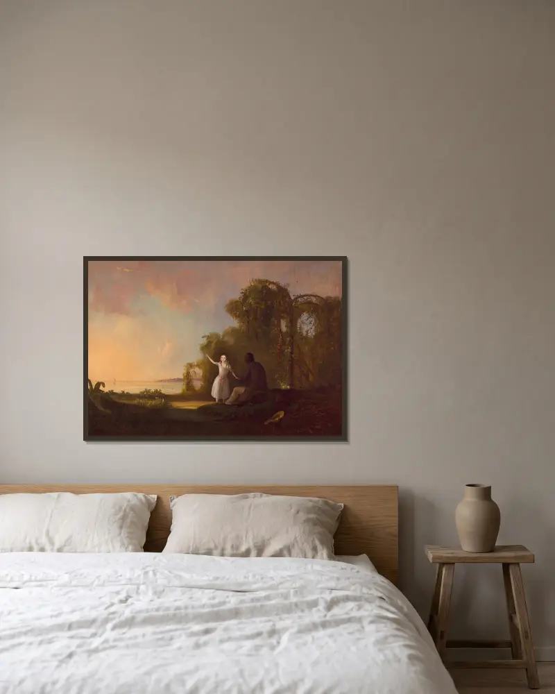 Strýček Tom a malá Eva, Robert S. Duncanson v rámu na stěně