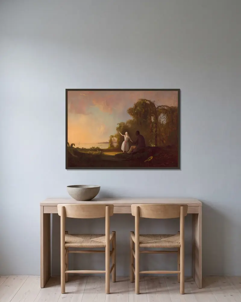 Strýček Tom a malá Eva, Robert S. Duncanson v rámu na stěně