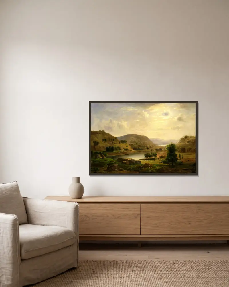 Dolina z pastwiskiem, Robert S. Duncanson w ramie na ścianie