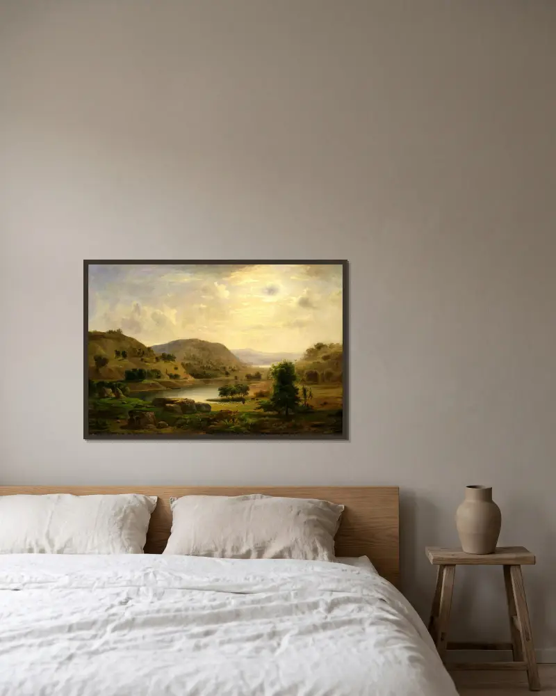 Dolina z pastwiskiem, Robert S. Duncanson w ramie na ścianie