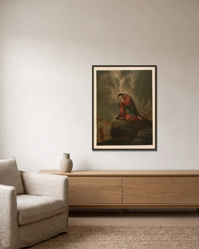 Getsemane, Jan Ladislaw Sýkora v rámu na stěně