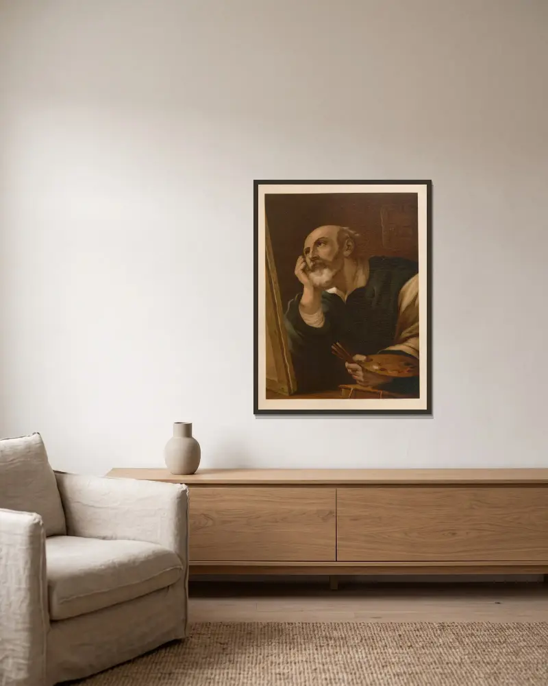 Święty Łukasz Ewangelista, Jan Ladislaw Sýkora w ramie na ścianie
