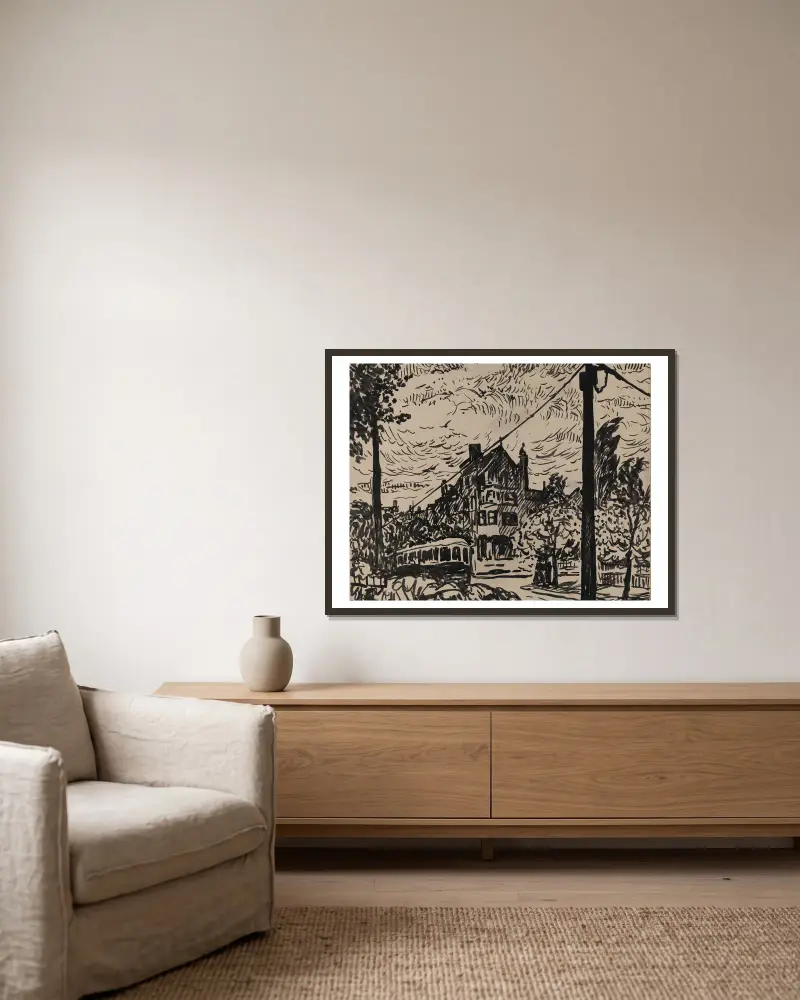 Untitled (#14) – nr 2 av Henry Lyman Saÿen inramad på en vägg