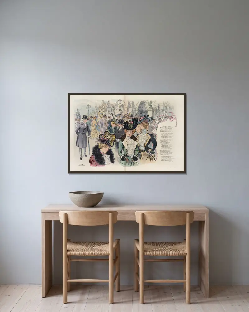 The Easter girls av Samuel Ehrhart inramad på en vägg
