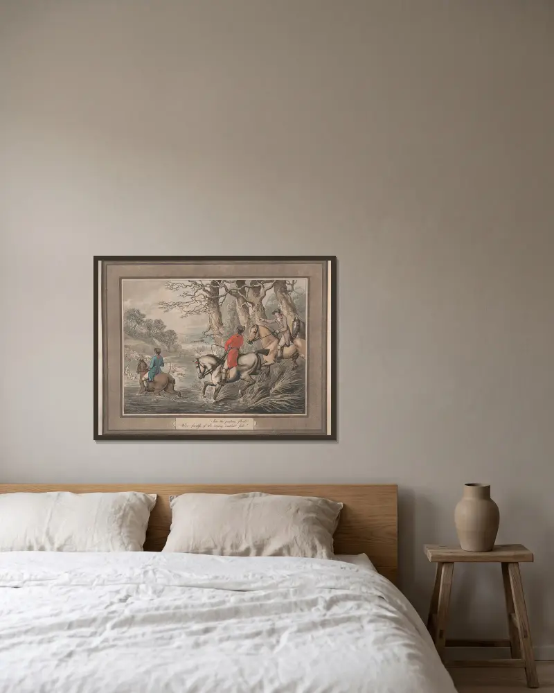 In den gefährlichen Fluten von Samuel Howitt gerahmt an einer Wand
