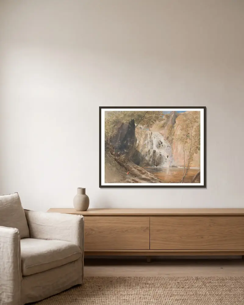 Pistil Mawddach, Nordwales von Samuel Palmer gerahmt an einer Wand
