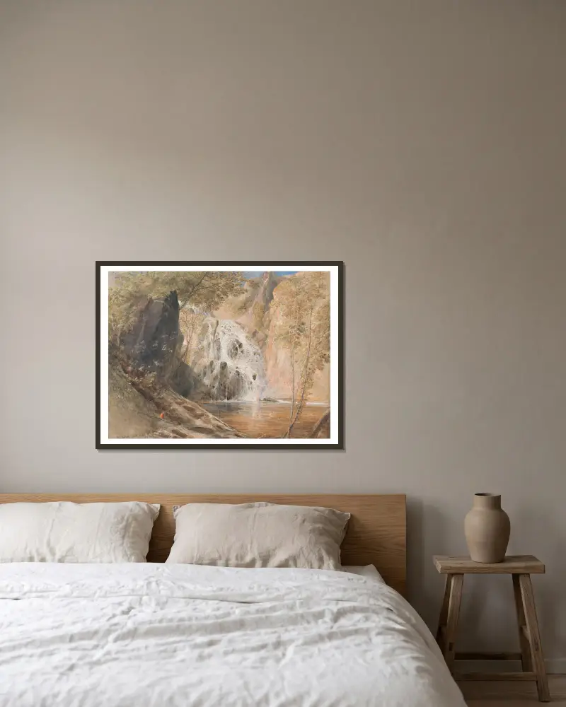 Pistil Mawddach, Nordwales von Samuel Palmer gerahmt an einer Wand