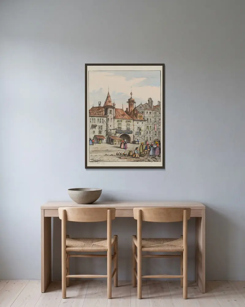 Le Molard, Samuel Prout v rámu na stěně