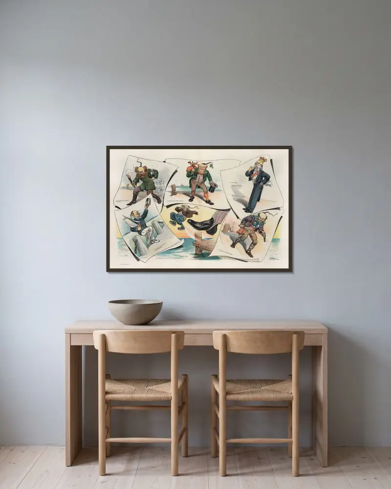 Wie John das Ausschlussgesetz umgehen kann von John Samuel Pughe gerahmt an einer Wand