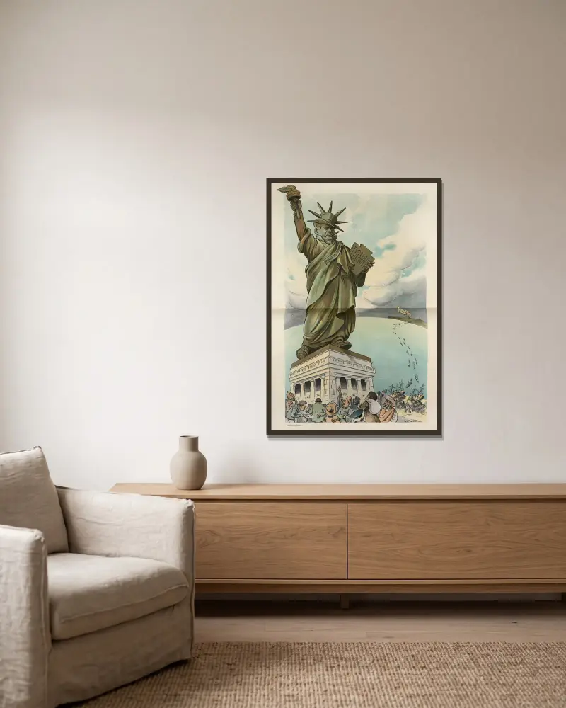 Liberty von John Samuel Pughe gerahmt an einer Wand
