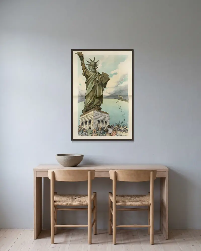 Liberty von John Samuel Pughe gerahmt an einer Wand