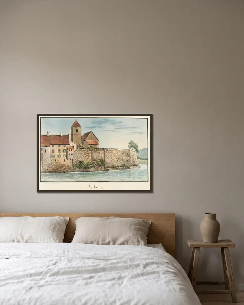 Aarberg, Jakob Samuel Weibel v rámu na stěně