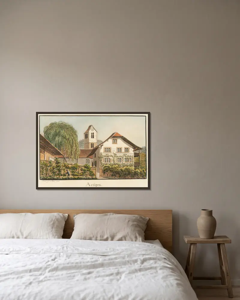 Aetingen, Jakob Samuel Weibel w ramie na ścianie