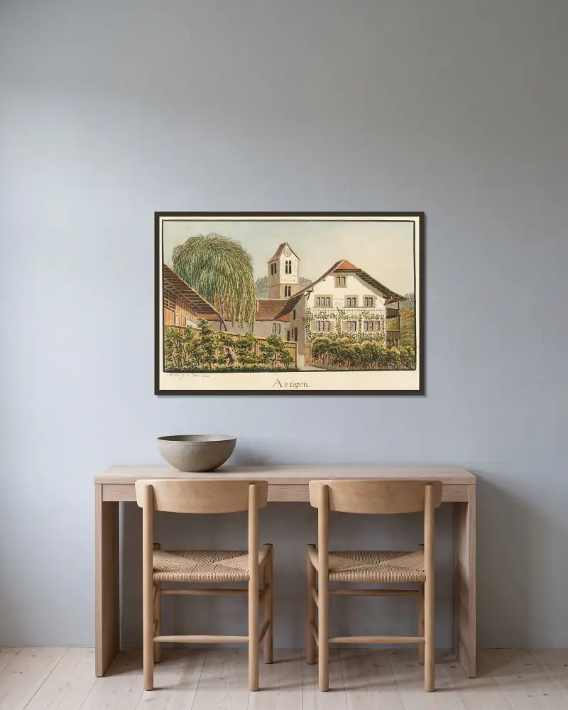 Aetingen, Jakob Samuel Weibel w ramie na ścianie