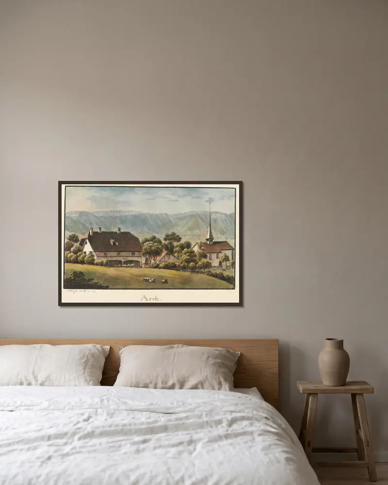 Arch, Jakob Samuel Weibel v rámu na stěně