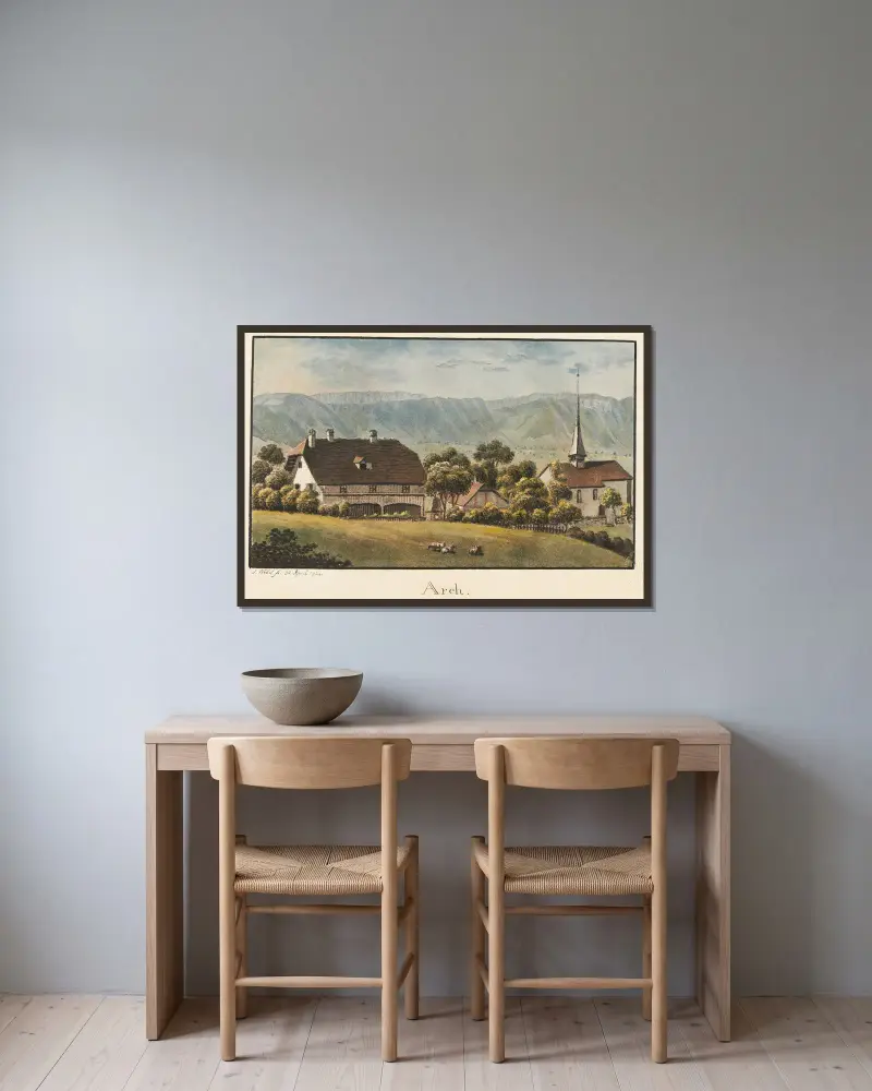 Arch, Jakob Samuel Weibel v rámu na stěně