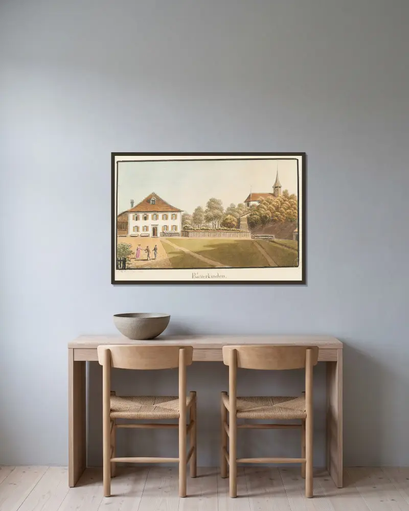 Bätterkinden, Jakob Samuel Weibel v rámu na stěně