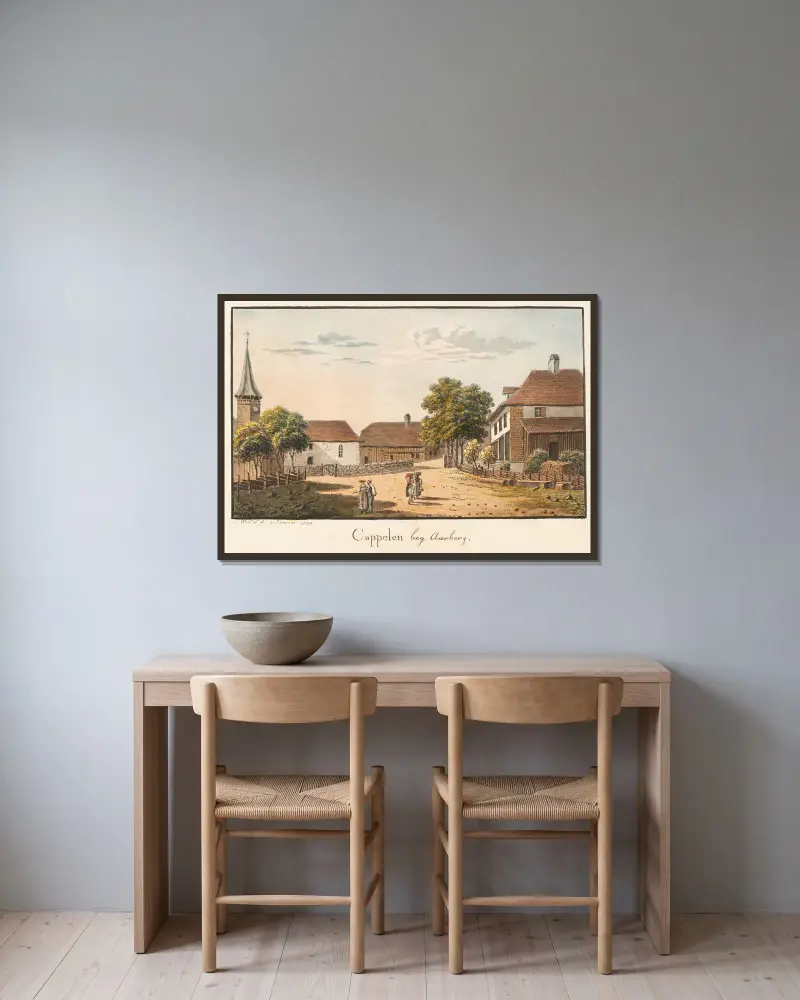 Kaple u Aarbergu, Jakob Samuel Weibel v rámu na stěně