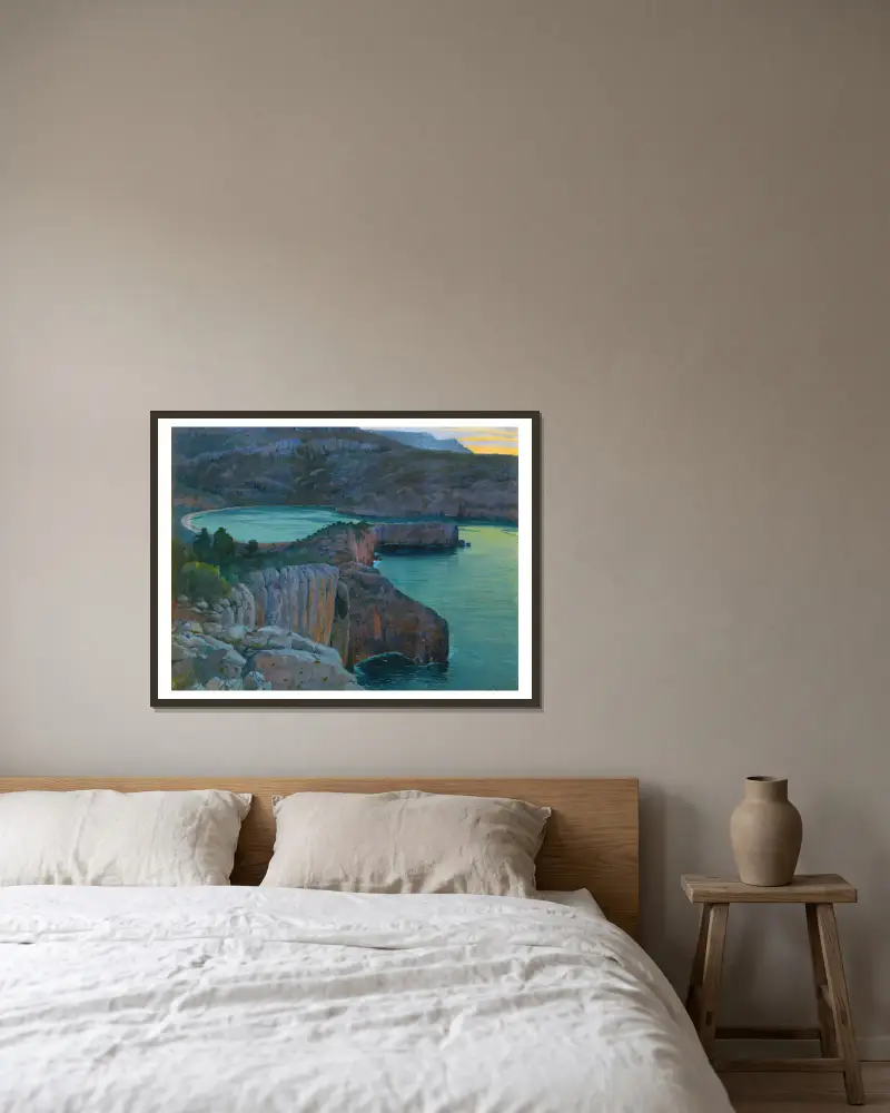 Cala Grisa, Santiago Rusiñol w ramie na ścianie